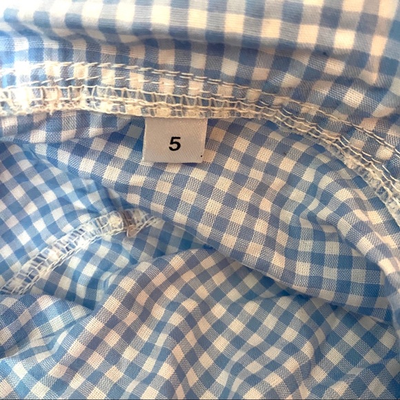 Blue and White check Girls Hat Size 5 NWOT - Picture 7 of 7